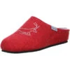 Damen Hausschuhe Pantoffeln Naturwollfilz (Hirsch) Rot - Rot 1 Damen Hausschuhe Pantoffeln Naturwollfilz (Hirsch) Rot - Rot -Mode-Sandalen-Shop 10002459 01