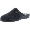 Damen Hausschuhe (Edelweiß) Anthrazit - Anthrazit