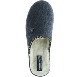 Damen Hausschuhe (Edelweiß) Anthrazit - Anthrazit -Mode-Sandalen-Shop 10202396 07