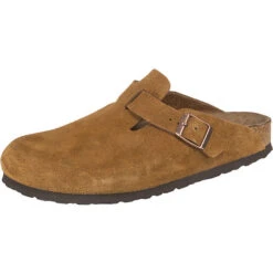Birkenstock Boston Weichbettung Veloursleder Clogs Schmal