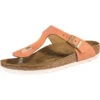 Birkenstock Gizeh Velours Schmal Zehentrenner - Kupfer