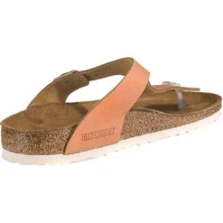 Birkenstock Gizeh Velours Schmal Zehentrenner - Kupfer -Mode-Sandalen-Shop 10635469 05