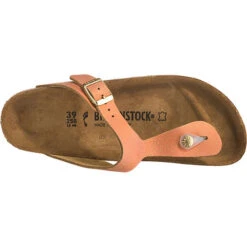 Birkenstock Gizeh Velours Schmal Zehentrenner - Kupfer -Mode-Sandalen-Shop 10635469 06