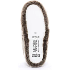Giesswein Fell-Hausschuhe Gaschurn Hausschuhe - Braun/beige -Mode-Sandalen-Shop 11915363 11
