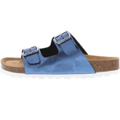 AHORNZWEIG Damen Pantoletten Blau/metallic - Blau -Mode-Sandalen-Shop 12437187 05