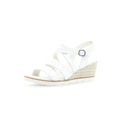 Gabor Keilsandaletten Glattleder Weiß Keilsandaletten - Weiß