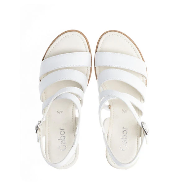 Gabor Keilsandaletten Glattleder Weiß Keilsandaletten - Weiß 4 Gabor Keilsandaletten Glattleder Weiß Keilsandaletten - Weiß – Bild 2
