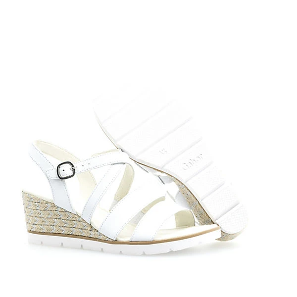 Gabor Keilsandaletten Glattleder Weiß Keilsandaletten - Weiß 7 Gabor Keilsandaletten Glattleder Weiß Keilsandaletten - Weiß – Bild 5