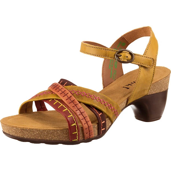 Think! Traudi Klassische Sandaletten - Gelb-kombi 3 Think! Traudi Klassische Sandaletten - Gelb-kombi