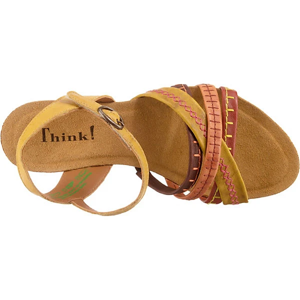 Think! Traudi Klassische Sandaletten - Gelb-kombi 8 Think! Traudi Klassische Sandaletten - Gelb-kombi – Bild 6