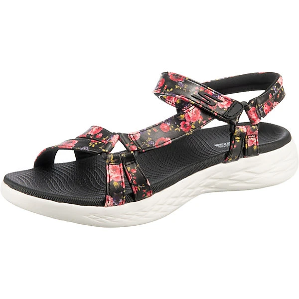 Skechers On-the-go 600 Fleur Komfort-Sandalen - Schwarz-kombi 3 Skechers On-the-go 600 Fleur Komfort-Sandalen - Schwarz-kombi
