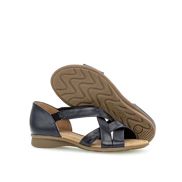 Gabor Comfort Riemchensandalen Glattleder Blau Riemchensandaletten - Blau 7 Gabor Comfort Riemchensandalen Glattleder Blau Riemchensandaletten - Blau – Bild 5
