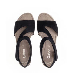 Gabor Riemchensandalen Rauleder Blau Riemchensandaletten - Blau -Mode-Sandalen-Shop 14310550 02