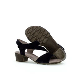 Gabor Riemchensandalen Rauleder Blau Riemchensandaletten - Blau -Mode-Sandalen-Shop 14310550 05