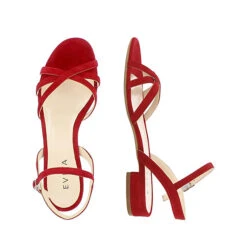 EVITA Damen Sandale SALVINA Klassische Sandalen - Rot -Mode-Sandalen-Shop 14776221 05