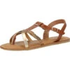 Scapa Zehensteg T-Steg-Sandalen - Braun 1 Scapa Zehensteg T-Steg-Sandalen - Braun -Mode-Sandalen-Shop 14901404 01