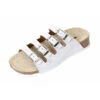 Keilpantolette 11460-12 Pantoletten - Silber Matt -Mode-Sandalen-Shop 14937939 01