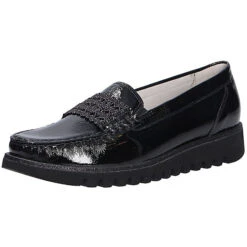 Waldläufer Damen Comfort Slipper Komfort-Slipper - Schwarz