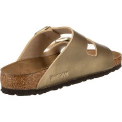Birkenstock Arizona Pantoletten Normal - Gold -Mode-Sandalen-Shop 16874684 05