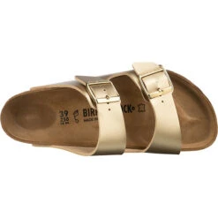 Birkenstock Arizona Pantoletten Normal - Gold -Mode-Sandalen-Shop 16874684 06