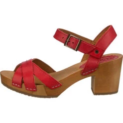 Lena Klassische Sandaletten - Rot -Mode-Sandalen-Shop 17442124 03