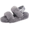 Ugg W Oh Yeah Lammfell-Hausschuhe - Grau 2 Ugg W Oh Yeah Lammfell-Hausschuhe - Grau -Mode-Sandalen-Shop 17851251 01