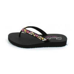 Skechers Meditation Daisy Garden Zehentrenner - Schwarz -Mode-Sandalen-Shop 18208657 04