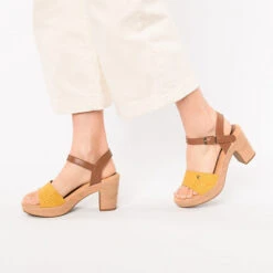 Keilsandaletten - Gelb -Mode-Sandalen-Shop 18316980 02