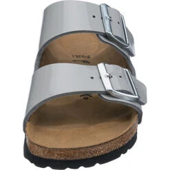 Birkenstock Arizona Pantoletten Schmal - Hellgrau 12 Birkenstock Arizona Pantoletten Schmal - Hellgrau -Mode-Sandalen-Shop 18633218 04