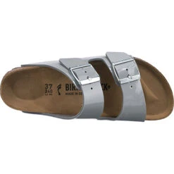 Birkenstock Arizona Pantoletten Schmal - Hellgrau 14 Birkenstock Arizona Pantoletten Schmal - Hellgrau -Mode-Sandalen-Shop 18633218 06
