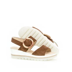 Gabor Keilsandalette Riemchensandalen - Braun -Mode-Sandalen-Shop 18729679 02