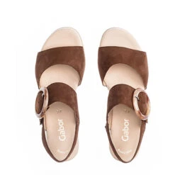 Gabor Keilsandalette Riemchensandalen - Braun -Mode-Sandalen-Shop 18729679 03