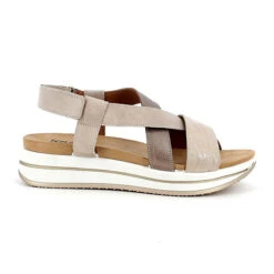 DSD 71614 Plateau-Sandaletten - Beige -Mode-Sandalen-Shop 19547024 02