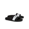 Lacoste Damen Badesandalen - Croco Slide 0721 1 CFA, Slipper, Badeschuhe Pantoletten - Schwarz -Mode-Sandalen-Shop 19865604 01