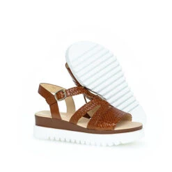 Gabor Plateau Sandale Plateau-Sandaletten - Braun 6 Gabor Plateau Sandale Plateau-Sandaletten - Braun -Mode-Sandalen-Shop 19866074 02