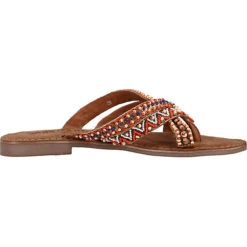 Lazamani Zehensteg T-Steg-Sandalen - Beige 12 Lazamani Zehensteg T-Steg-Sandalen - Beige -Mode-Sandalen-Shop 19870285 04