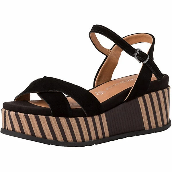 Marco Tozzi Sandalette Keilsandaletten - Schwarz 3 Marco Tozzi Sandalette Keilsandaletten - Schwarz
