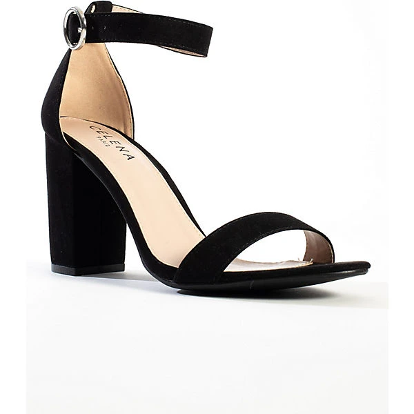 Quadratische Peeptoe-Heels CLAUDIA Schaftsandaletten - Schwarz 5 Quadratische Peeptoe-Heels CLAUDIA Schaftsandaletten - Schwarz – Bild 3