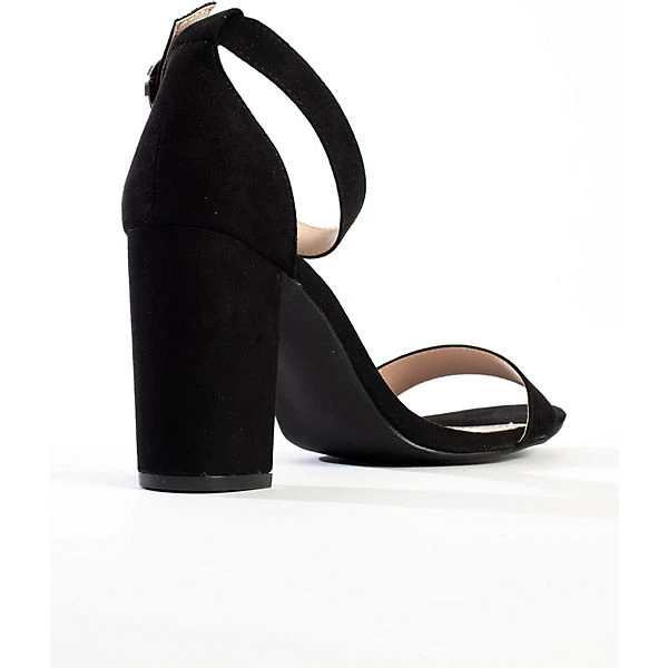 Quadratische Peeptoe-Heels CLAUDIA Schaftsandaletten - Schwarz 8 Quadratische Peeptoe-Heels CLAUDIA Schaftsandaletten - Schwarz – Bild 6