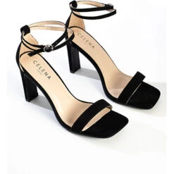 Sandalen Mit Hohem Absatz CORY Schaftsandaletten - Schwarz -Mode-Sandalen-Shop 22052818 08