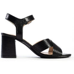 Sandalen Mit Eckigem Absatz CORDELIA Schaftsandaletten - Schwarz -Mode-Sandalen-Shop 22054578 07