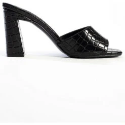 Peeptoe-Heels CHERYL SCHWARZ Schaftsandaletten - Schwarz -Mode-Sandalen-Shop 22055149 06