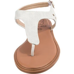 Metallic Riemen T-Steg-Sandalen -Mode-Sandalen-Shop 22106315 04