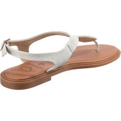 Metallic Riemen T-Steg-Sandalen -Mode-Sandalen-Shop 22106315 05