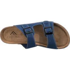 Super Frey-soft Lite Buckle Komfort-Pantoletten - Dunkelblau -Mode-Sandalen-Shop 22106366 06