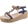 Fashion Plateau Sandal Keilsandaletten - Blau -Mode-Sandalen-Shop 22106388 01