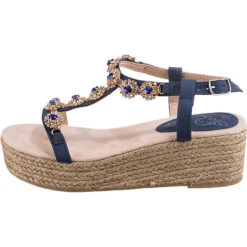 Fashion Plateau Sandal Keilsandaletten - Blau -Mode-Sandalen-Shop 22106388 03
