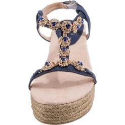 Fashion Plateau Sandal Keilsandaletten - Blau -Mode-Sandalen-Shop 22106388 04