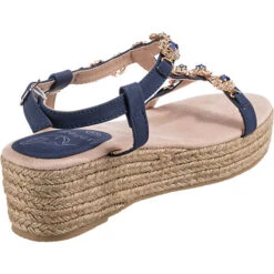 Fashion Plateau Sandal Keilsandaletten - Blau -Mode-Sandalen-Shop 22106388 05