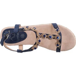 Fashion Plateau Sandal Keilsandaletten - Blau -Mode-Sandalen-Shop 22106388 06